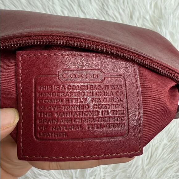 Vintage COACH y2k Red Slim Money Make up Cosmetic Case - Picture 11 of 14